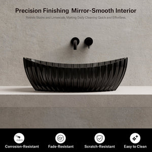 23.6 Inch MonBlari VENUS SERIES Resin Vessel Bowl Sink Bathroom Sink