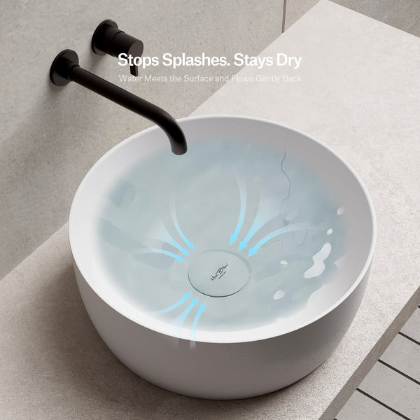 MonBlari TW-A105 CANVA SERIES Solid Surface Vessel Bowl Sink Bathroom Sink