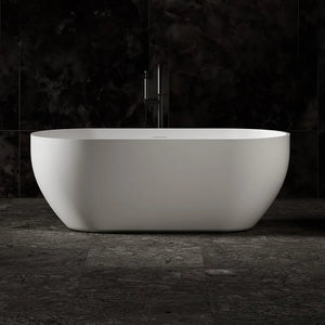 MonBlari Solid Surface Freestanding Bathtub-TW-8501-MW-FrontView