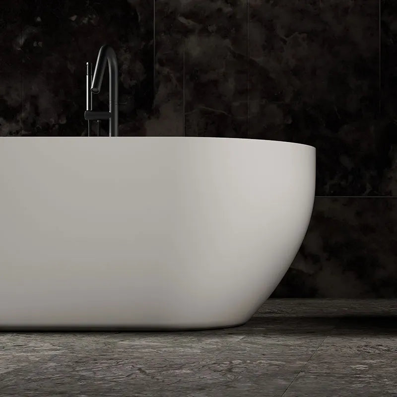 MonBlari Solid Surface Freestanding Bathtub-TW-8501-MW-FrontView