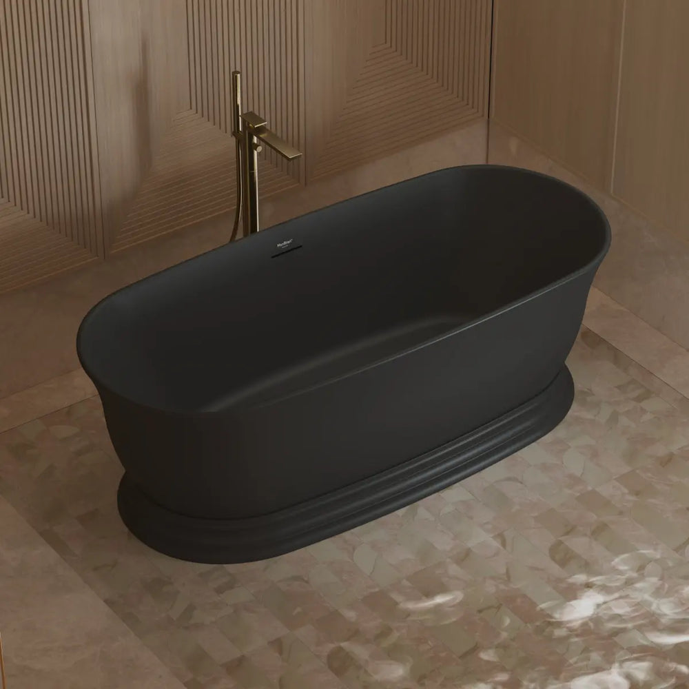MonBlari TW-7798 Black Acrylic Freestanding Bathtub 1700mm - 1800mm