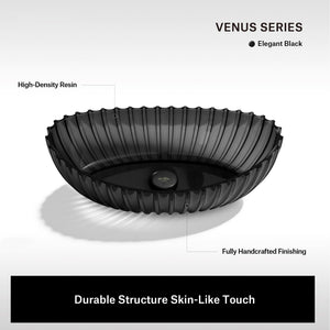 23.6 Inch MonBlari VENUS SERIES Resin Vessel Bowl Sink Bathroom Sink