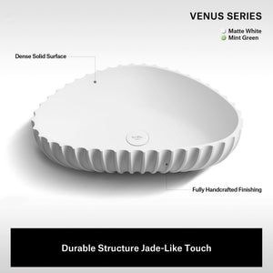 23.6 Inch MonBlari VENUS SERIES Solid Surface Vessel Bowl Sink Bathroom Sink