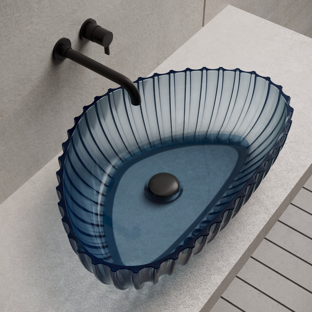 23.6 Inch MonBlari Resin Vessel Bowl Sink Bathroom Sink MR-A8870T-FrontView