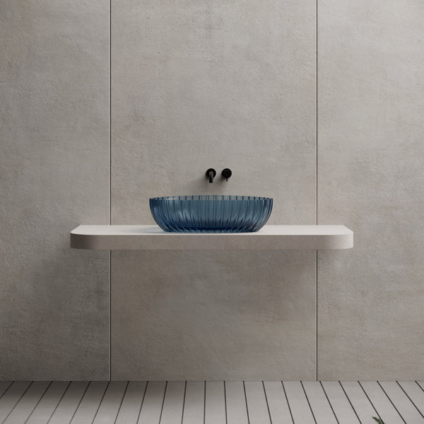 23.6 Inch MonBlari Resin Vessel Bowl Sink Bathroom Sink MR-A8870T-FrontView
