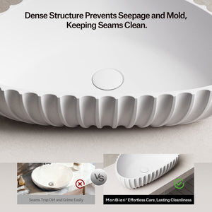 MonBlari Solid Surface Vessel Bowl Sink Bathroom Sink MR-A8870-4
