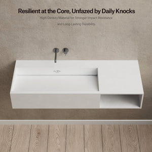 MonBlari Solid Surface Wall Mount Sink XA-G62L-6