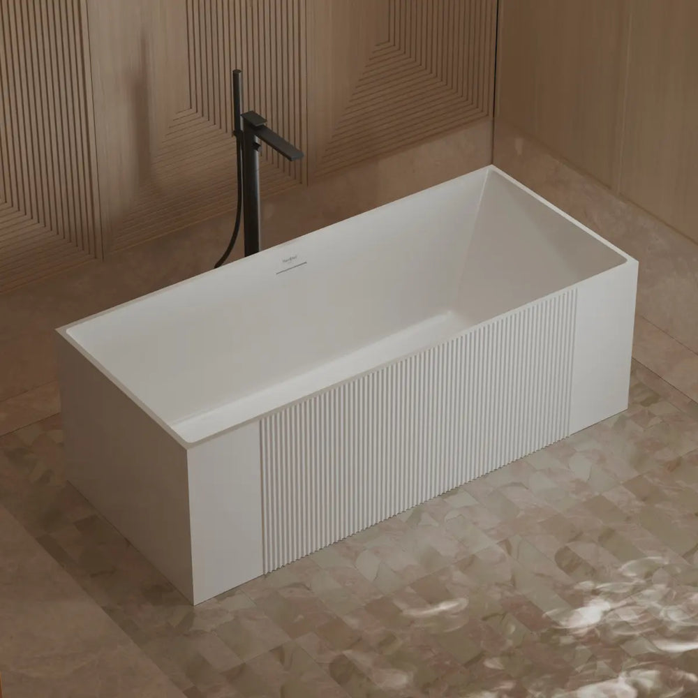 MonBlari XY-2005 White Acrylic Freestanding Bathtub 1500mm - 1700mm