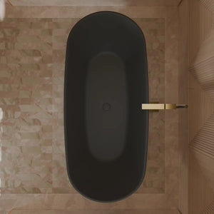 MonBlari TW-7798 Black Acrylic Freestanding Bathtub 1700mm - 1800mm
