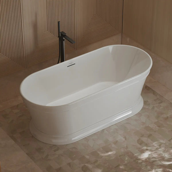 MonBlari TW-7796 White Acrylic Freestanding Bathtub 1700mm