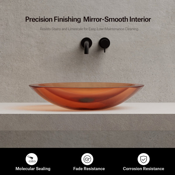 23.6 Inch MonBlari MELLOW SERIES Resin Vessel Bowl Sink Bathroom Sink