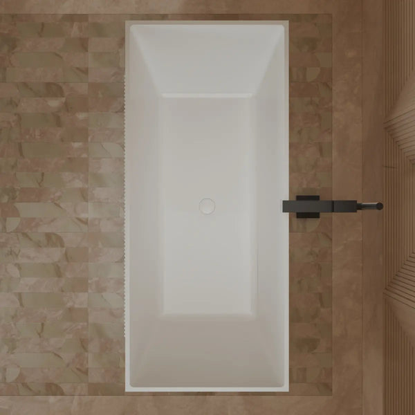 MonBlari XY-2005 White Acrylic Freestanding Bathtub 1500mm - 1700mm