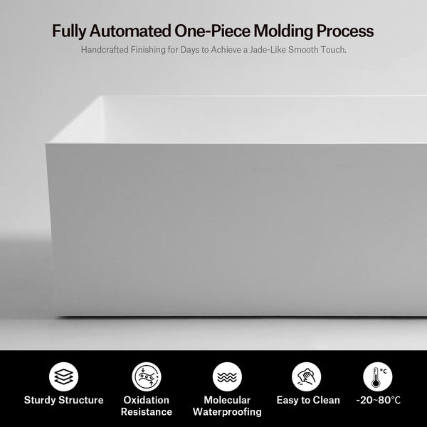 MonBlari Solid Surface Freestanding Bathtub TW-8572-2