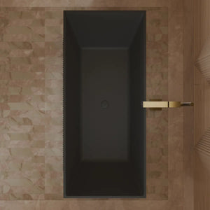 MonBlari XY-2005 Black Acrylic Freestanding Bathtub 1500mm - 1700mm
