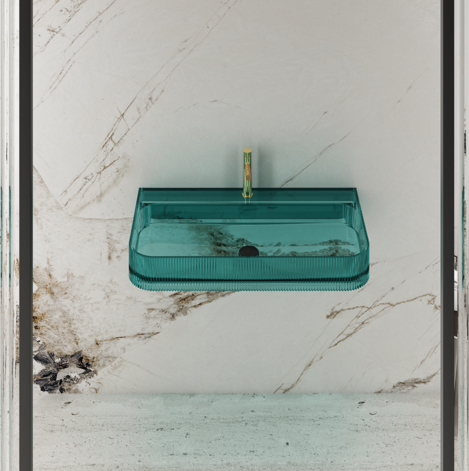30 Inch MonBlari Solid Surface Vessel Bowl Sink Bathroom Sink-TW-G261T-FrontView