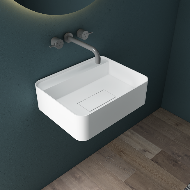 20 Inch MonBlari Solid Surface Vessel Bowl Sink Bathroom Sink-TW-G821-FrontView