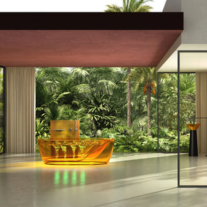 MonBlari MR-T88811M Transparent Resin Freestanding Bathtub 1700mm