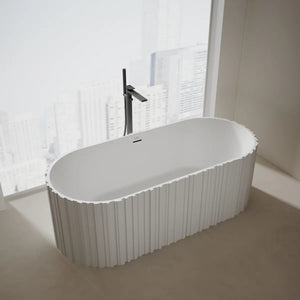 MonBlari MR-88851 White Solid Surface Freestanding Buthtub 1700mm