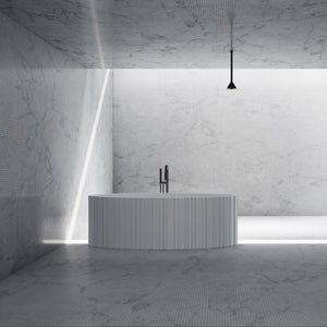 67 Inch MonBlari Solid Surface Freestanding Bathtub MR-88857-MW MR88857MW-FrontView