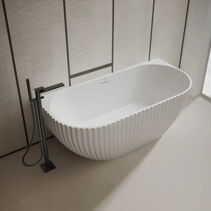 MonBlari MR-88876 VENUS Series Solid Surface Wall-Mounted Bathtub 1700mm