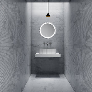 MonBlari Solid Surface Vessel Bowl Sink Bathroom Sink MR-A8851-MW-FrontView