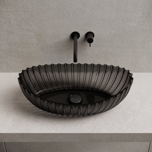 23.6 Inch MonBlari Resin Vessel Bowl Sink Bathroom Sink MR-A8878T-CT01-FrontTop