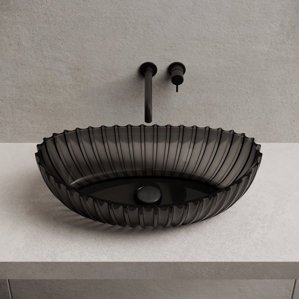23.6 Inch MonBlari Resin Vessel Bowl Sink Bathroom Sink MR-A8878T-CT01-FrontTop
