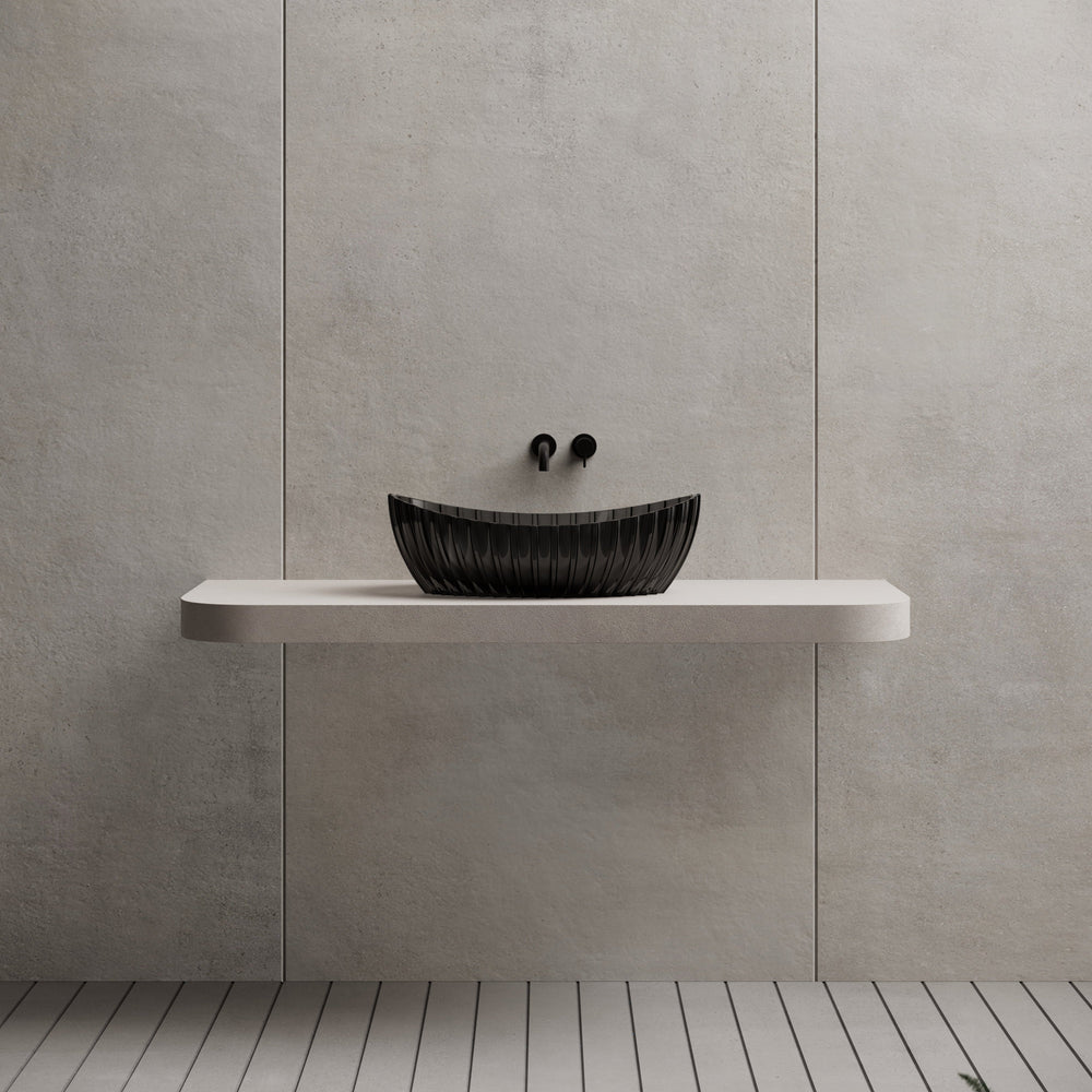 23.6 Inch MonBlari Resin Vessel Bowl Sink Bathroom Sink MR-A8878T-CT01-FronView