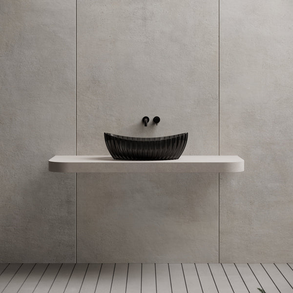 23.6 Inch MonBlari Resin Vessel Bowl Sink Bathroom Sink MR-A8878T-CT01-FronView