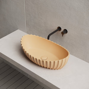 23.6 Inch MonBlari Solid Surface Vessel Bowl Sink Bathroom Sink MR-A8878-RightTop