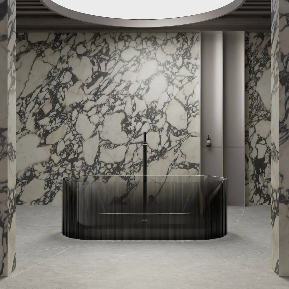 MonBlari MR-88851 Transparent Resin Freestanding Bathtub 1700mm