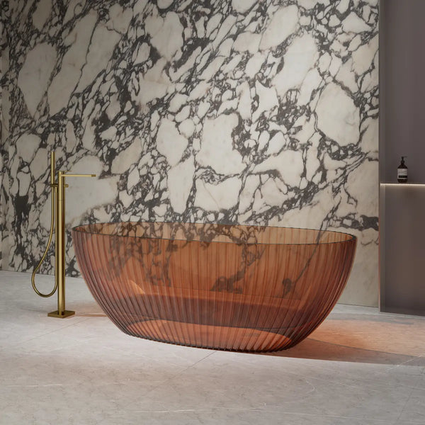 MonBlari MR-88877 Transparent Resin Freestanding Bathtub 1700mm