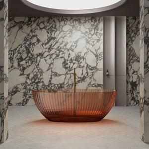 MonBlari MR-88877 Transparent Resin Freestanding Bathtub 1700mm