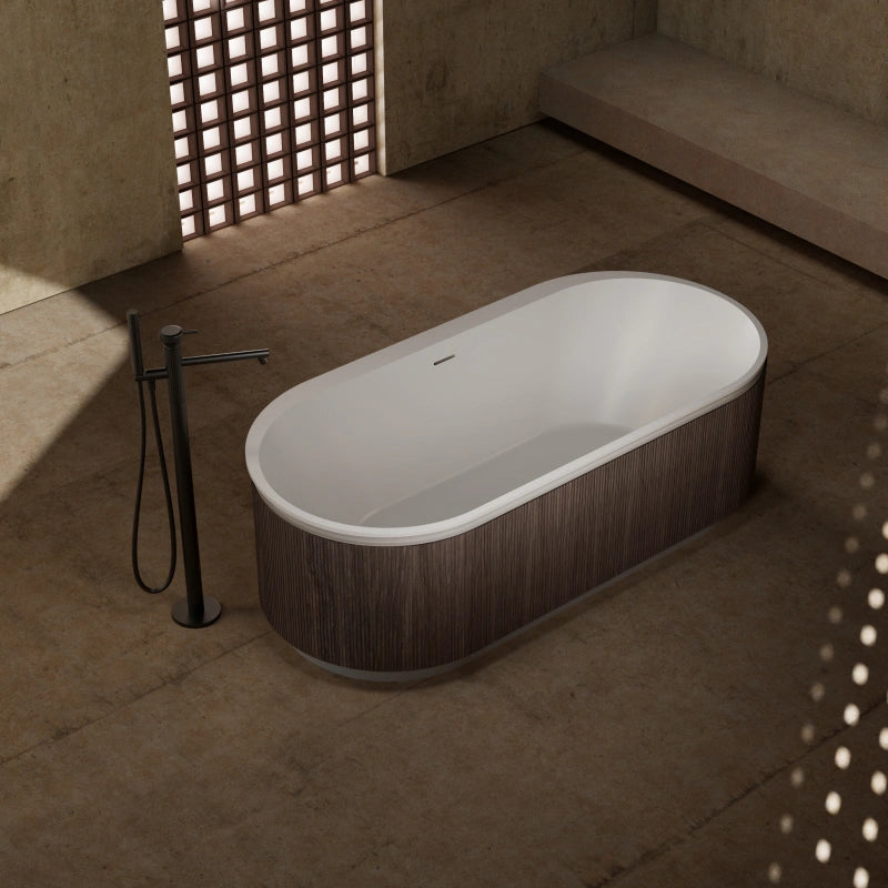 MonBlari FOREST Series Solid Surface Freestanding Bathtub