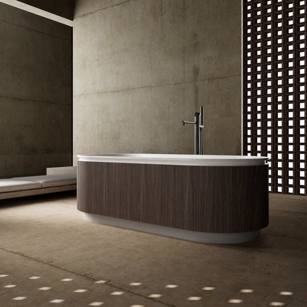 MonBlari FOREST Series Solid Surface Freestanding Bathtub