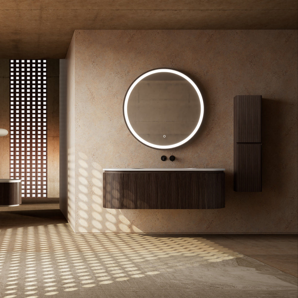 MonBlari Marble Bathroom Vanity With Mirror MW-V0601-FrontView