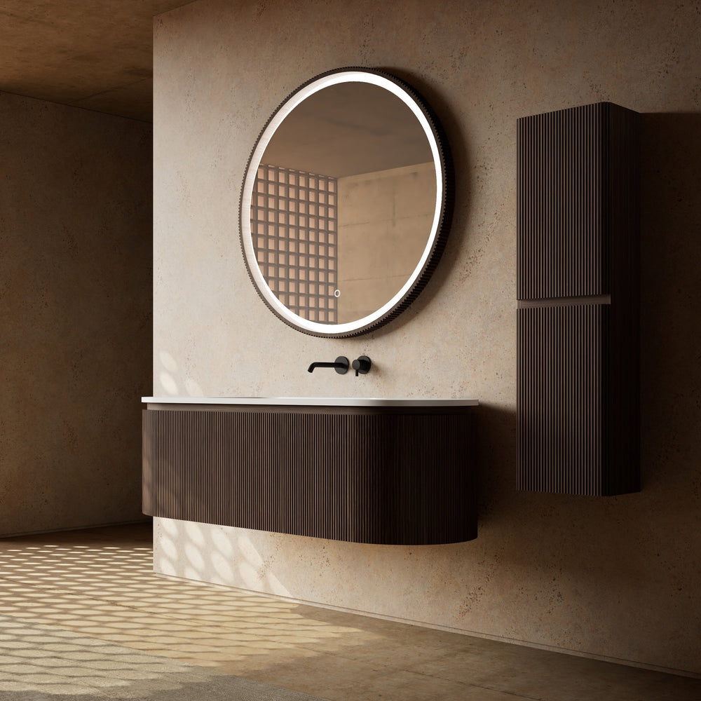 MonBlari Marble Bathroom Vanity With Mirror MW-V0601-FrontView