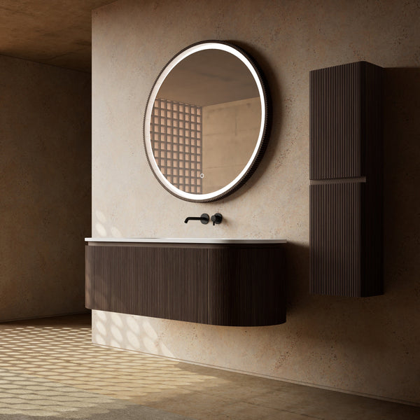 MonBlari Marble Bathroom Vanity With Mirror MW-V0601-SideView