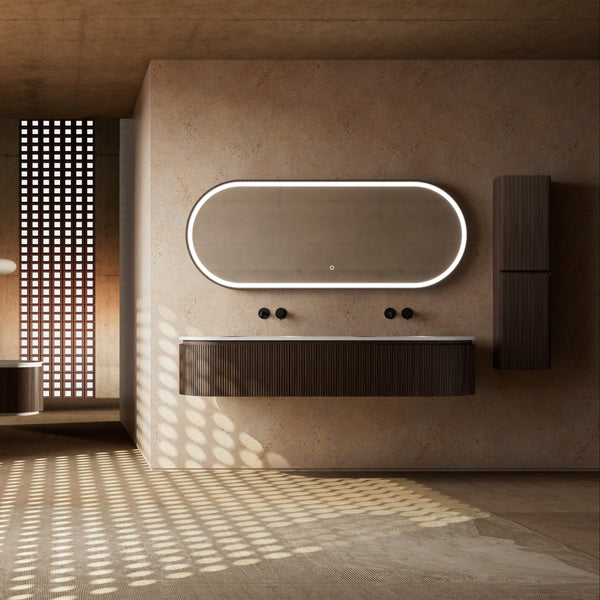 MonBlari Marble Bathroom Vanity With Mirror MW-V0602A-FrontView