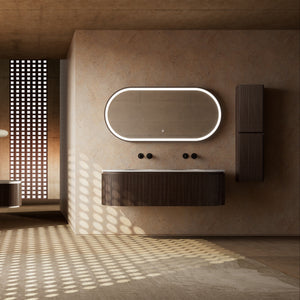 MonBlari Marble Bathroom Vanity With Mirror MW-V0602-FrontView