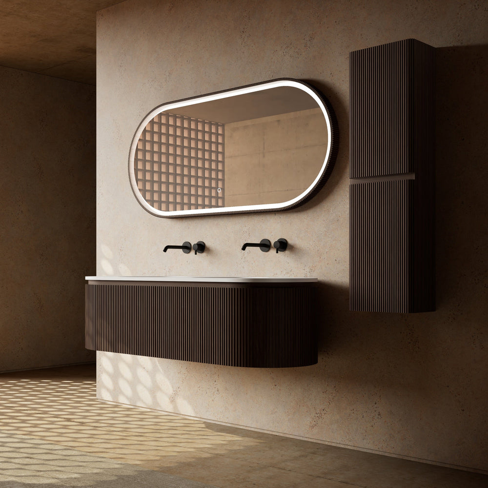 MonBlari Marble Bathroom Vanity With Mirror MW-V0602-FrontView