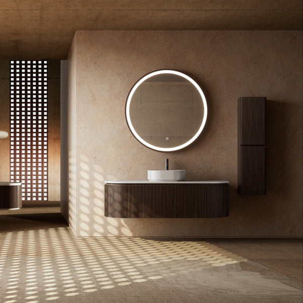 MonBlari Marble Bathroom Vanity With Mirror MW-V0611-FrontView