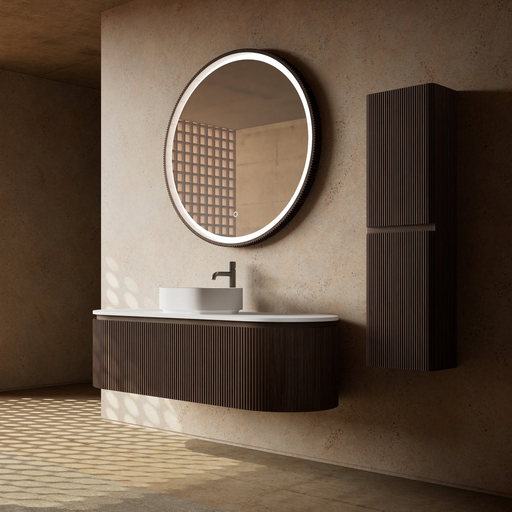 MonBlari Marble Bathroom Vanity With Mirror MW-V0611-FrontView