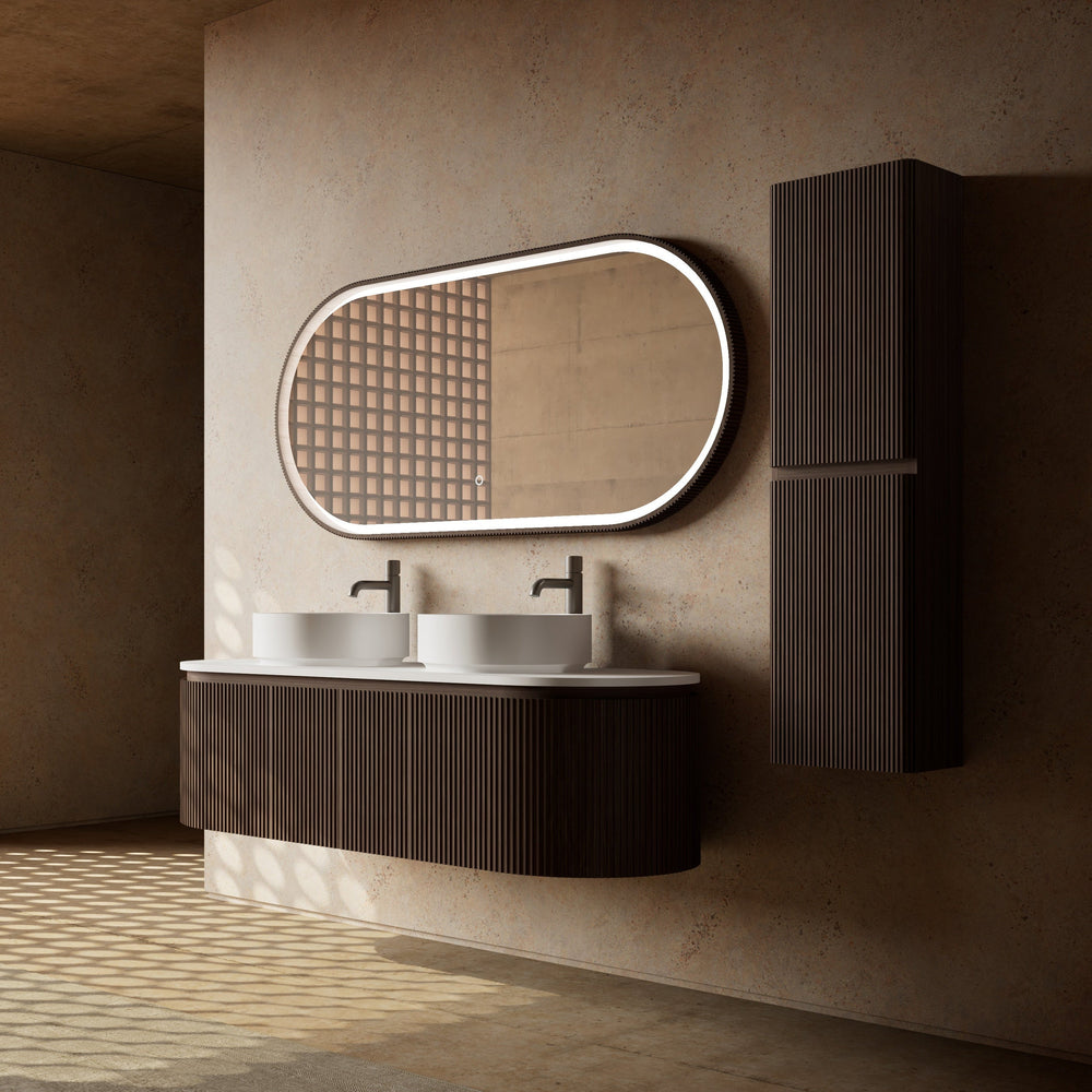 MonBlari Marble Bathroom Vanity With Mirror MW-V0612-FrontView