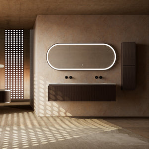 MonBlari Marble Bathroom Vanity With Mirror MW-V0622-FrontView