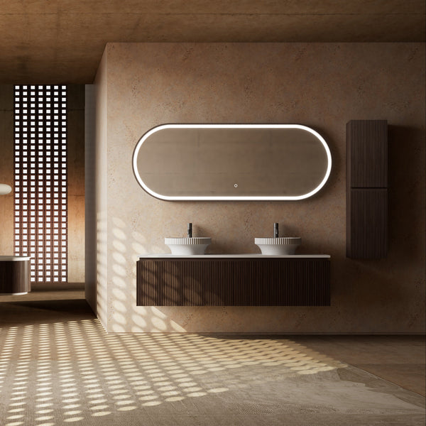MonBlari Marble Bathroom Vanity With Mirror MW-V0632-FrontView