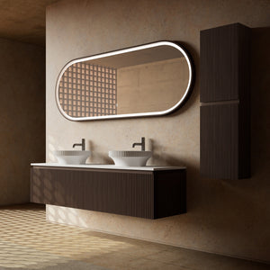 MonBlari Marble Bathroom Vanity With Mirror MW-V0632-SideView