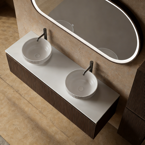 MonBlari Marble Bathroom Vanity With Mirror MW-V0632-TopView