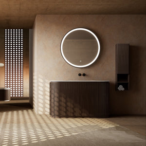 MonBlari Marble Bathroom Vanity With Mirror MW-V0691-FrontView