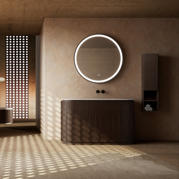 MonBlari Marble Bathroom Vanity With Mirror MW-V0691-FrontView
